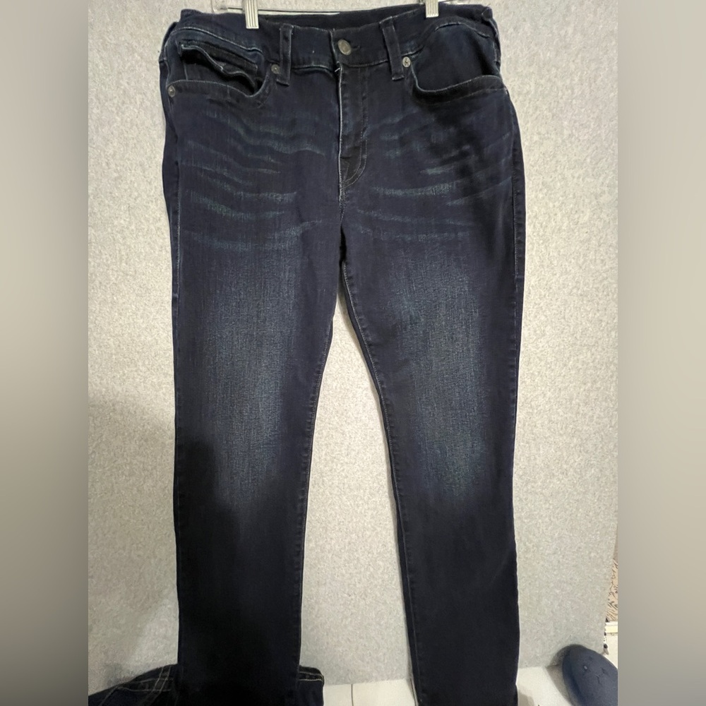 Men's Dark Wash Slim Fit Jeans - True Religion Ricky